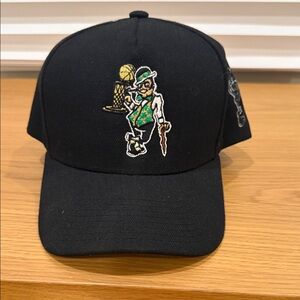 Black Celtics hat with Embroidered Logo